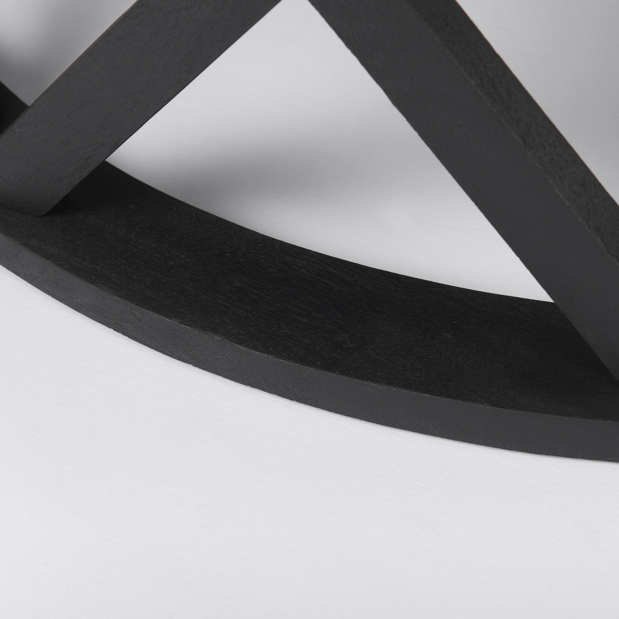 Forsey 28.0L x 45.3W x 18.0H Black Solid Wood Round Coffee Table from Mercana - Luna Furniture