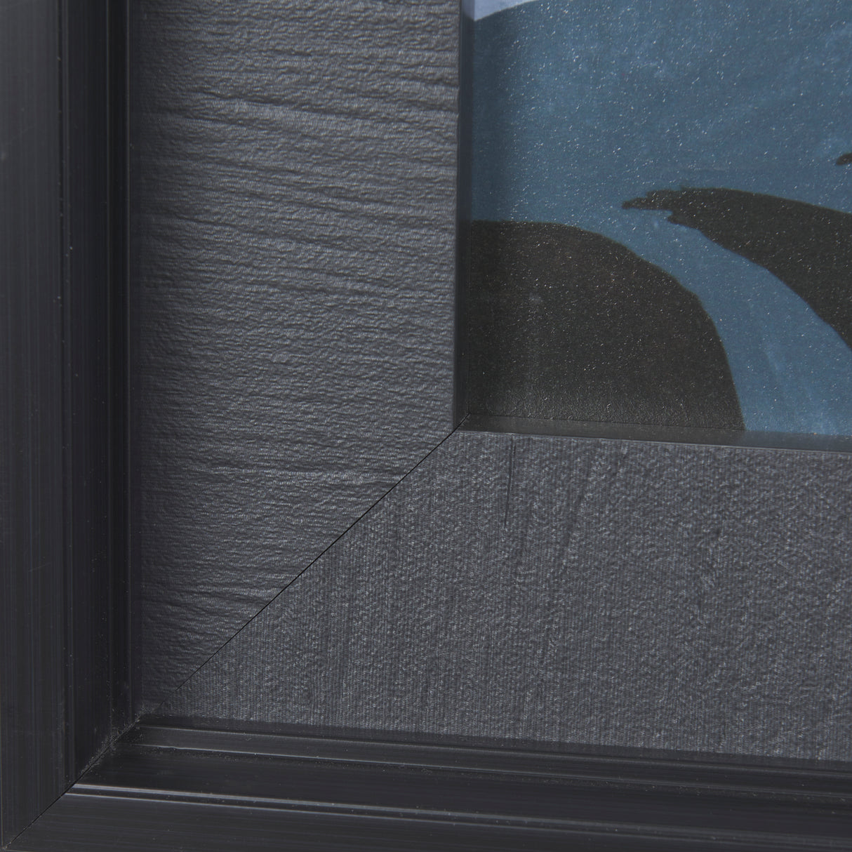 Sea bay at night I by Mercana Studio a Hand Embellished Textured Framed Art Print from Mercana - Luna Furniture