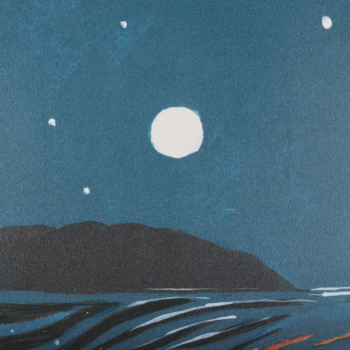 Sea bay at night II by Mercana Studio a Hand Embellished Textured Framed Art Print from Mercana - Luna Furniture