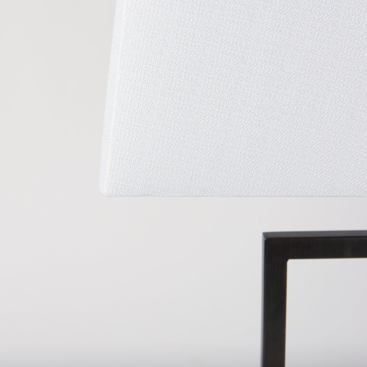 Peyton 14.0L x 9.0W x 26.2H Black Metal W/Marble Cube and White Shade Table Lamp from Mercana - Luna Furniture