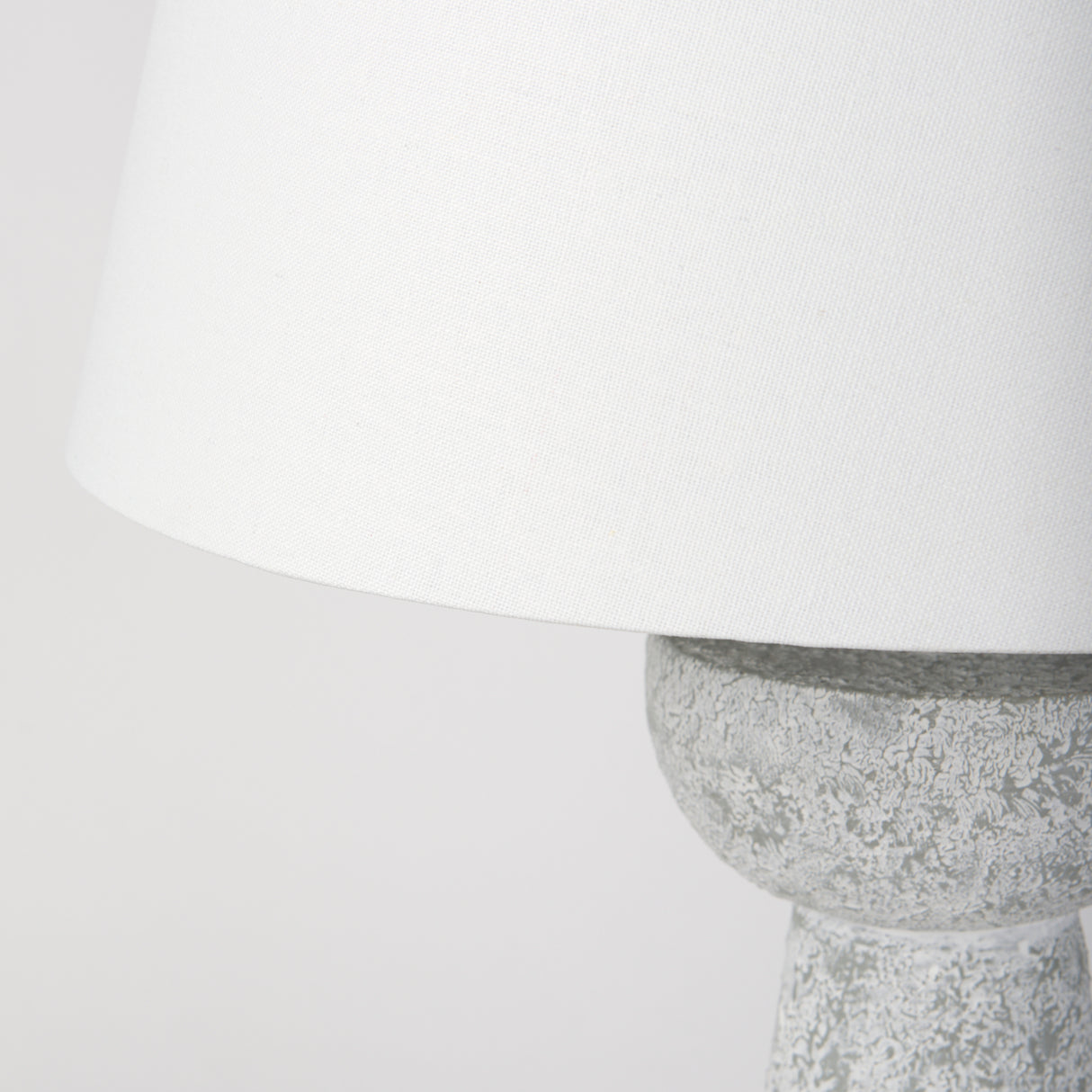 Julia 16.0L x 16.0W x 27.0H Gray Antique Painted Cement Table Lamp from Mercana - Luna Furniture