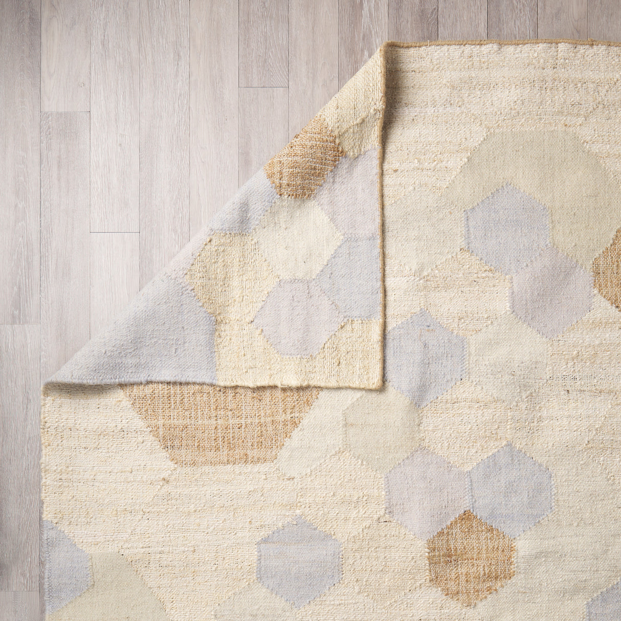 Mayson 5x8 Cream Multi-Colored Honeycomb Pattern Area Rug from Mercana - Luna Furniture