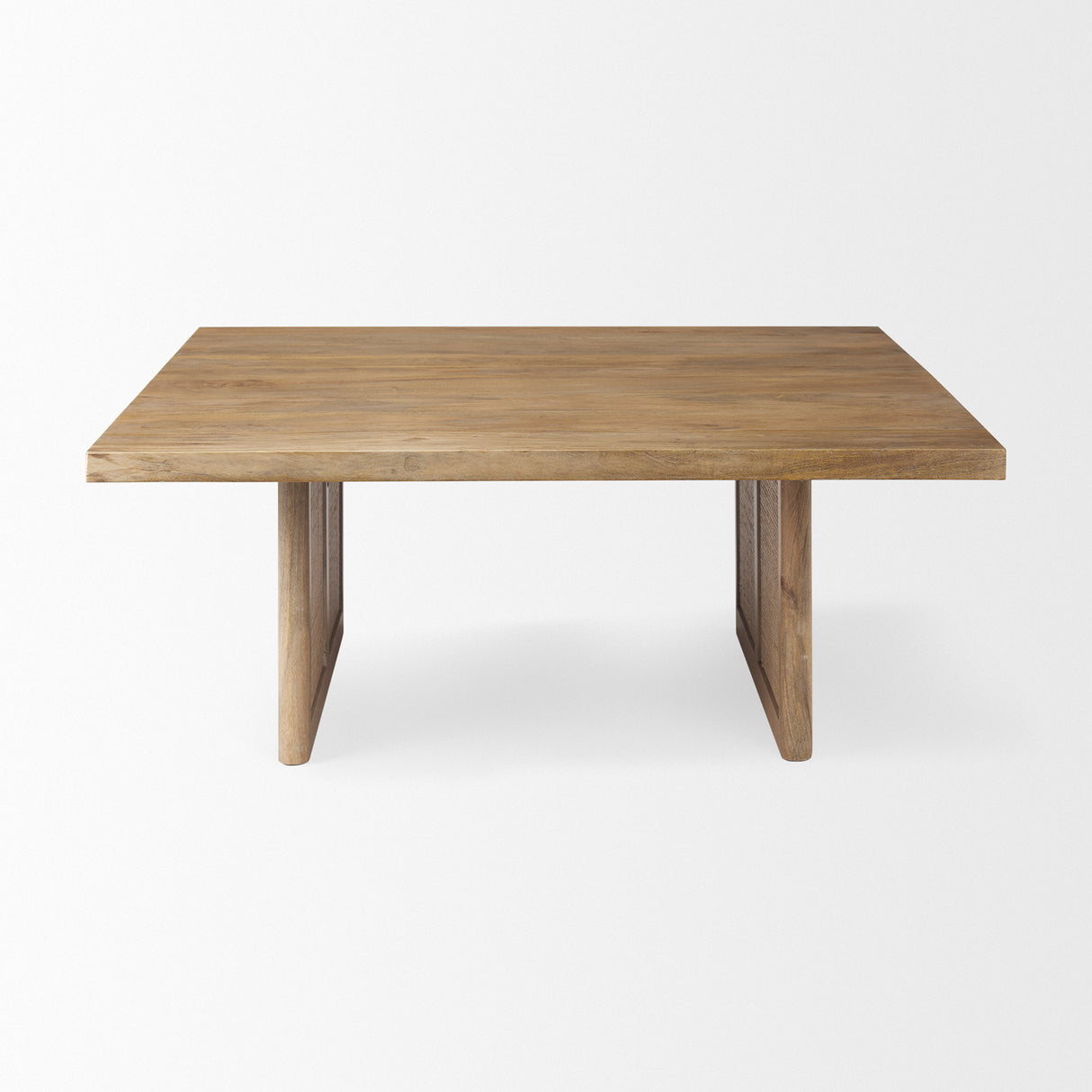 Grier 42" Square Light Brown Wood w/ Cane Coffee Table from Mercana - Luna Furniture