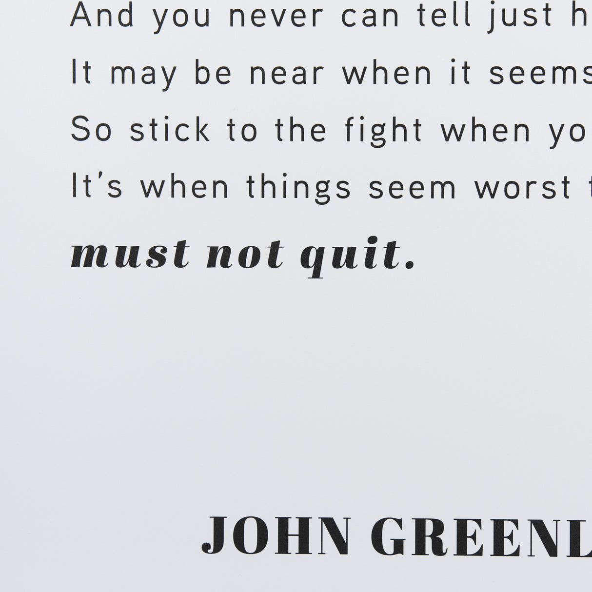 Don't Quit by Mercana Studio a Framed Art Print Matted under Glass from Mercana - Luna Furniture