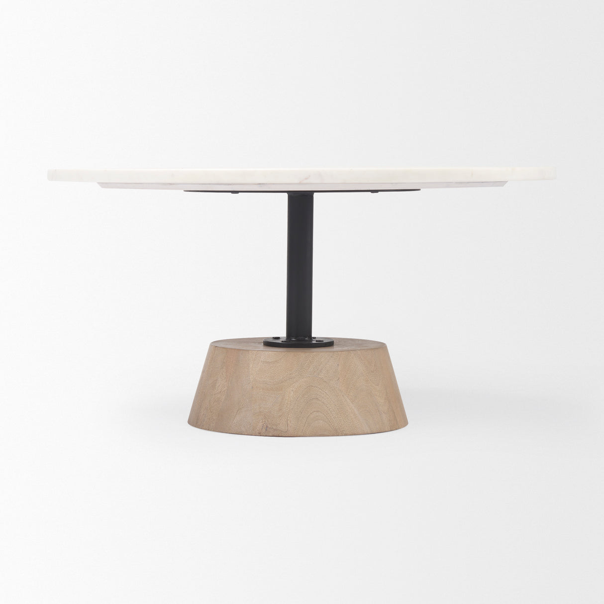 Maxwell Marble Top Pedestal Base Round Coffee Table from Mercana - Luna Furniture