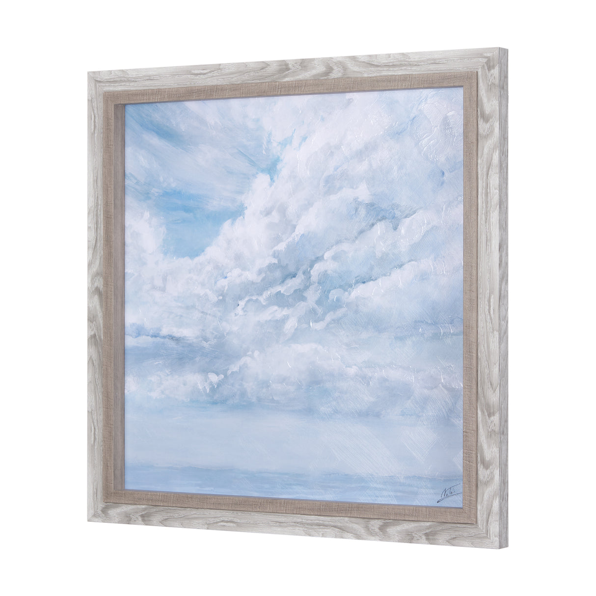 Day cloud II by Mercana Studio a Hand Embellished Textured Framed Art Print from Mercana - Luna Furniture