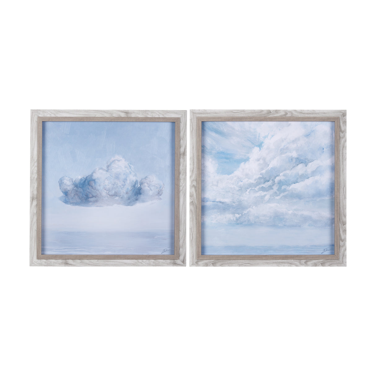 Day cloud II by Mercana Studio a Hand Embellished Textured Framed Art Print from Mercana - Luna Furniture