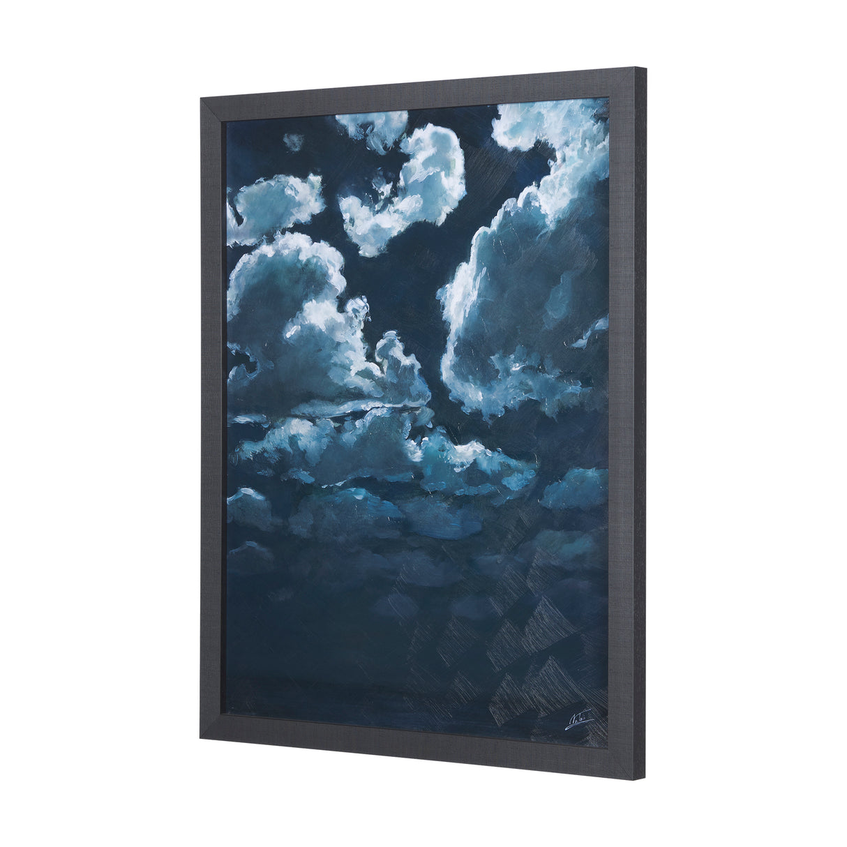 Night cloud II by Mercana Studio a Hand Embellished Textured Framed Art Print from Mercana - Luna Furniture