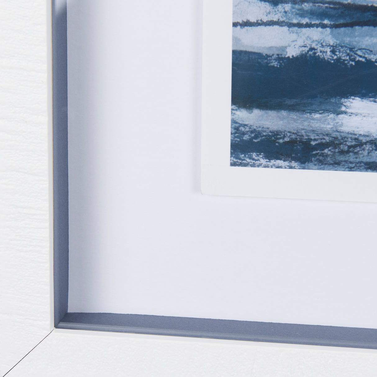 Cloud and Sea by Mercana Studio a Hand Embellished Textured Framed Art Print Matted under Glass from Mercana - Luna Furniture