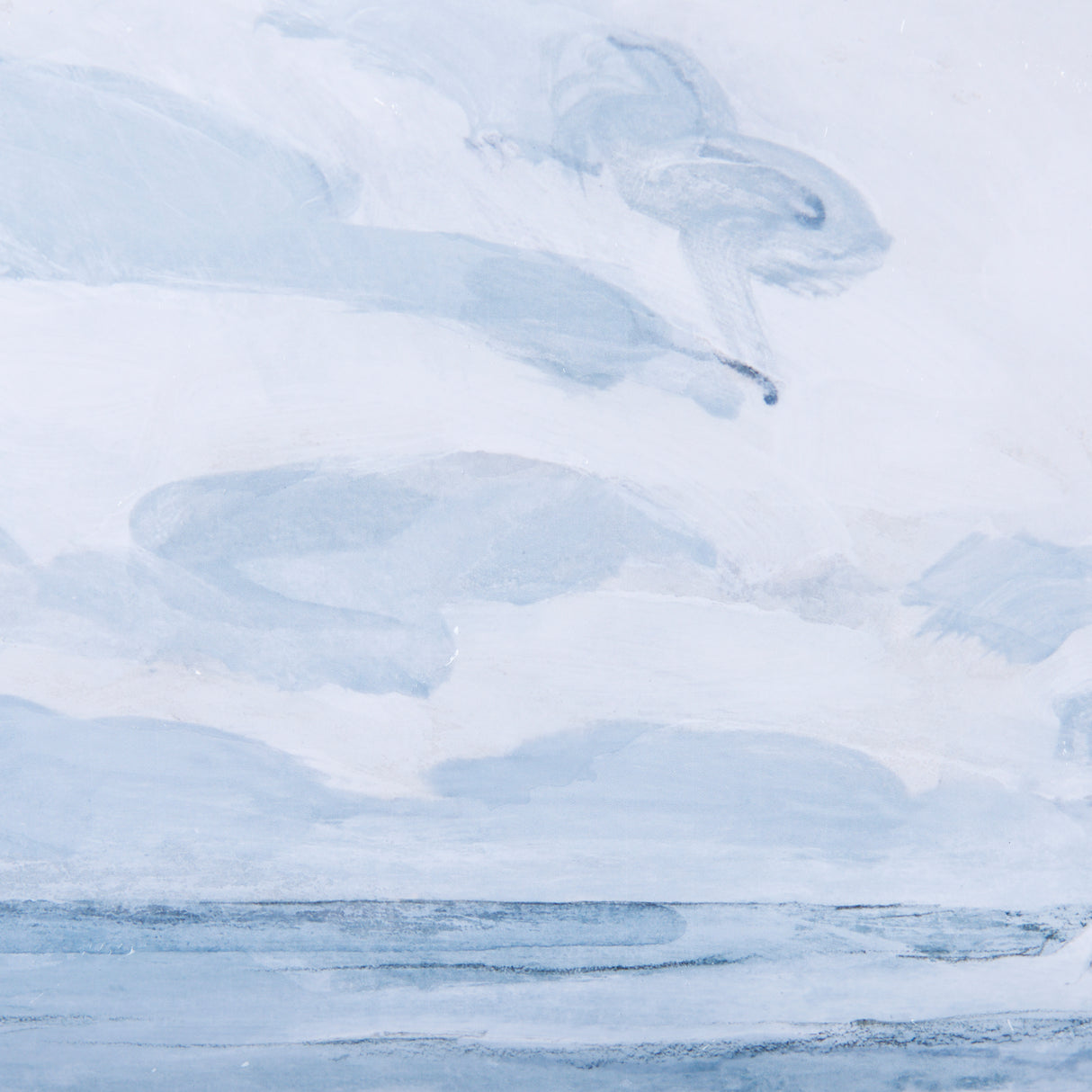 Cloud and Sea by Mercana Studio a Hand Embellished Textured Framed Art Print Matted under Glass from Mercana - Luna Furniture