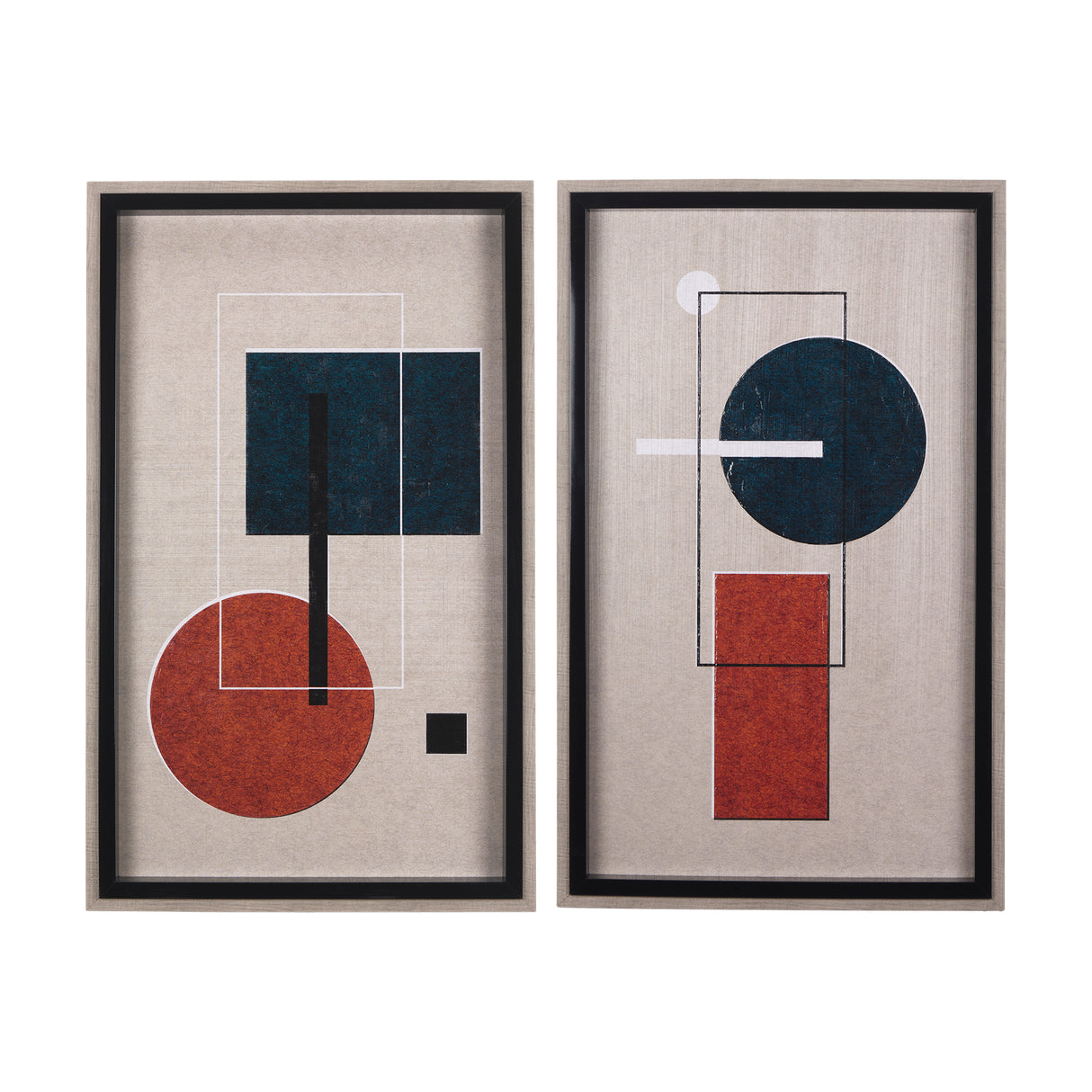 Variants II by Mercana Studio a Hand Embellished Textured Framed Art Print from Mercana - Luna Furniture