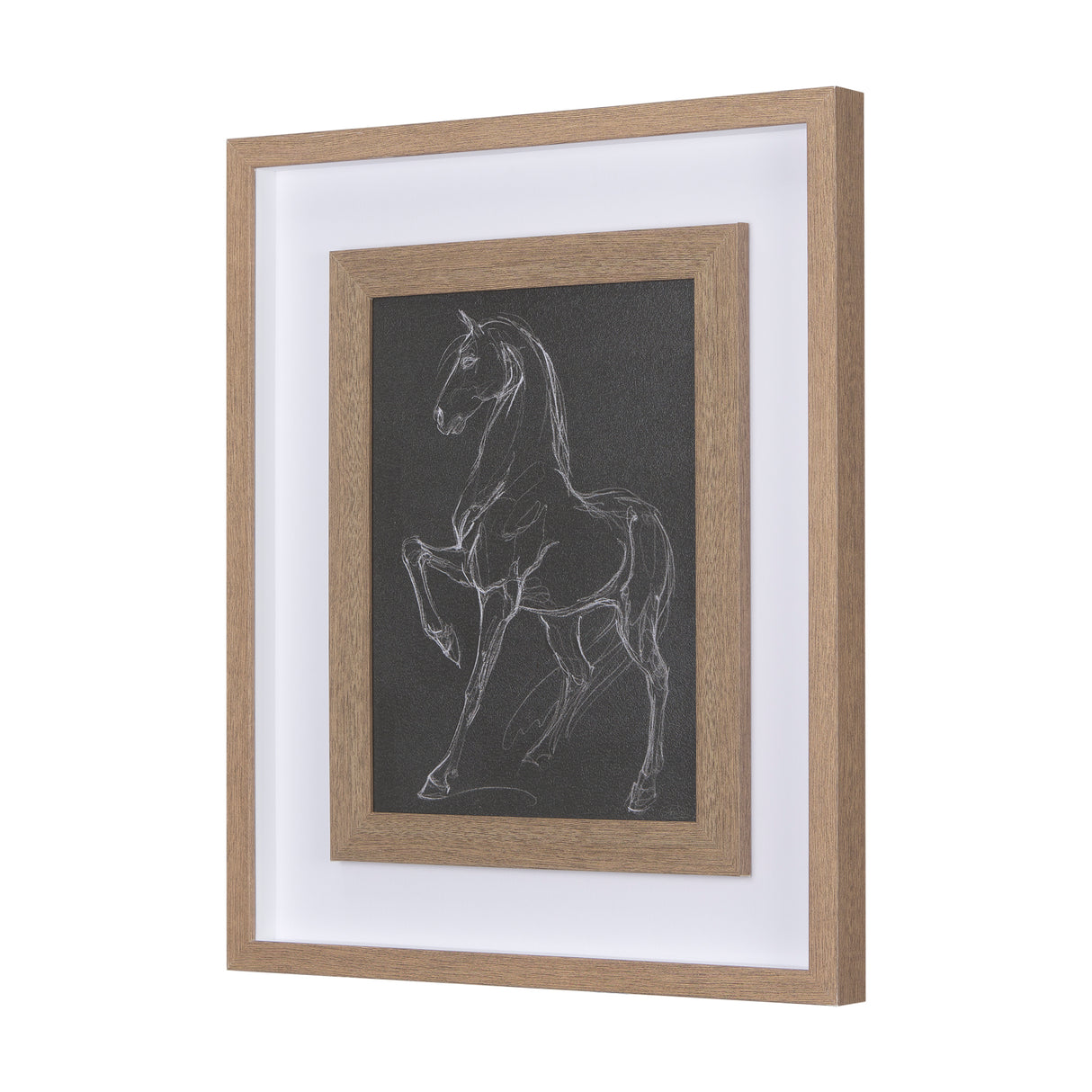 Horse IV by Mercana Studio a Hand Embellished Textured Framed Art Print Matted under Glass from Mercana - Luna Furniture