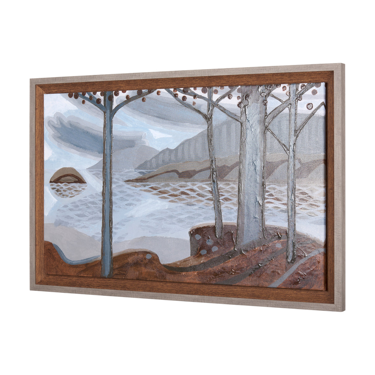 Windy Day by Mercana Studio a Hand Embellished Textured Framed Canvas from Mercana - Luna Furniture