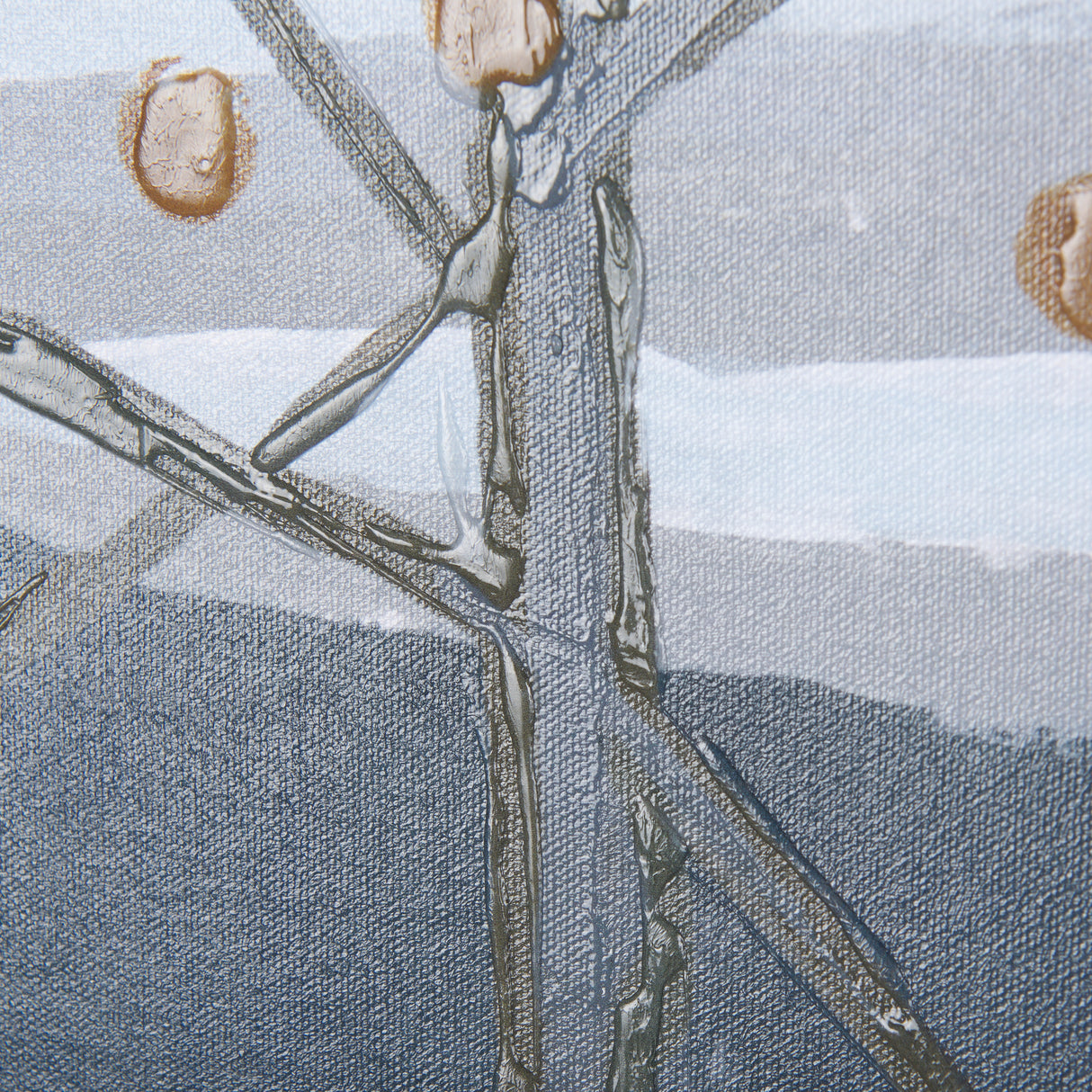Gray Day by Mercana Studio a Hand Embellished Textured Framed Canvas from Mercana - Luna Furniture