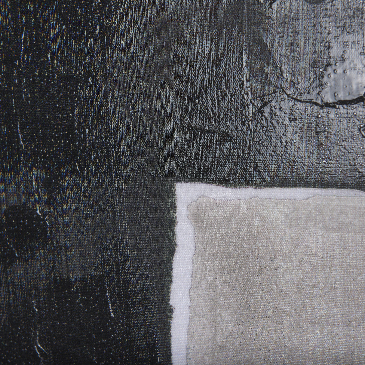 Block II by Mercana Studio a Hand Embellished Textured Canvas from Mercana - Luna Furniture