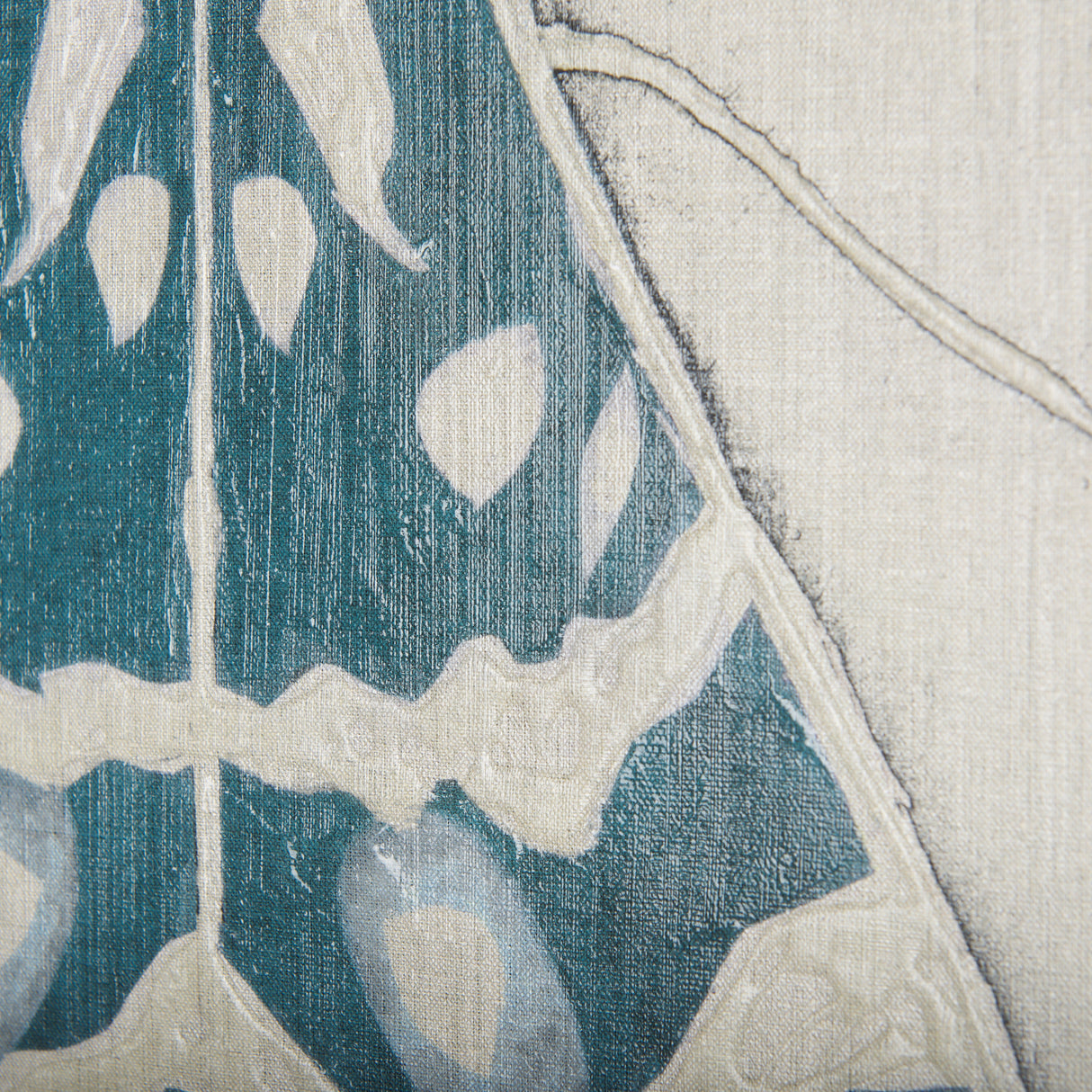 Moth Blue III by Mercana Studio a Hand Embellished Textured Canvas from Mercana - Luna Furniture