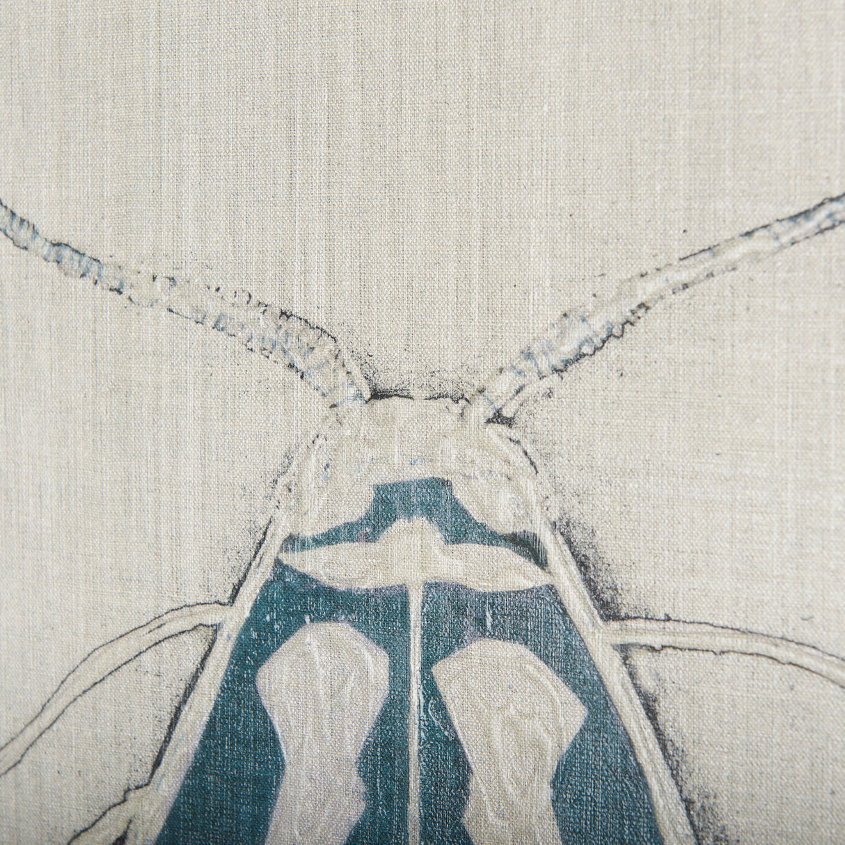 Moth Blue III by Mercana Studio a Hand Embellished Textured Canvas from Mercana - Luna Furniture