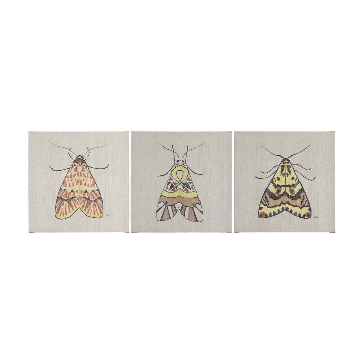 Moth I by Mercana Studio a Hand Embellished Textured Canvas from Mercana - Luna Furniture