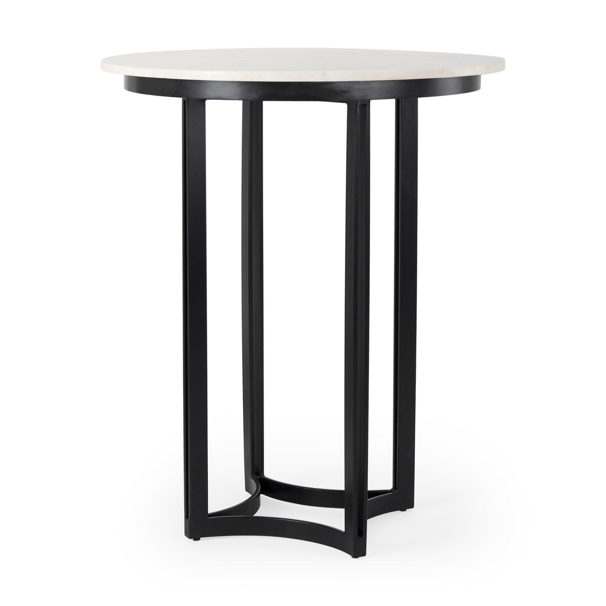 Tanner Marble & Matte Black Bistro Table from Mercana - Luna Furniture