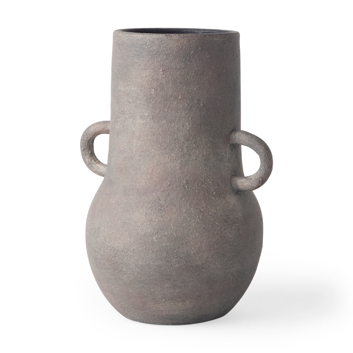 Armani 10.4H Brown-Gray Double Ear Ceramic Vase from Mercana - Luna Furniture