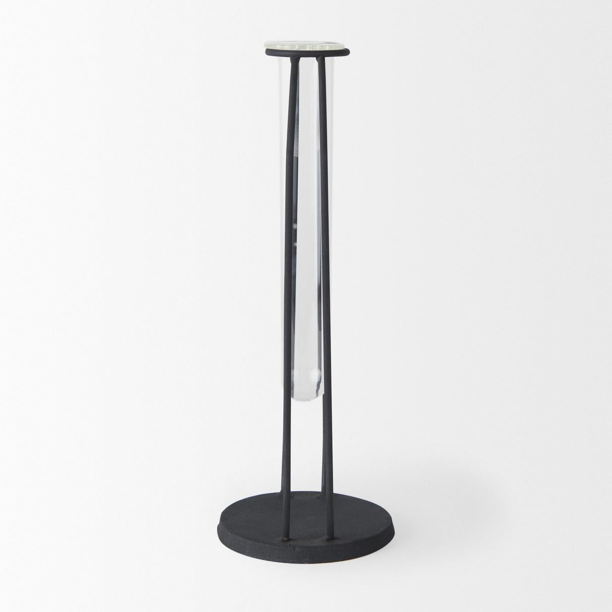 Aria 4.5L x 3.9W x 11.0H Metal and Glass Holder Object from Mercana - Luna Furniture