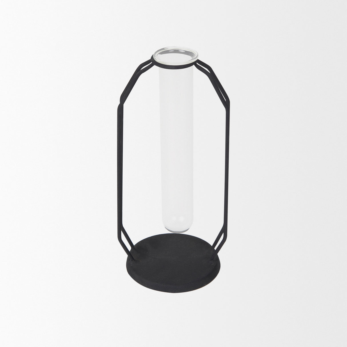 Aria 4.3L x 3.9W x 9.6H Metal and Glass Decorative Accent from Mercana - Luna Furniture
