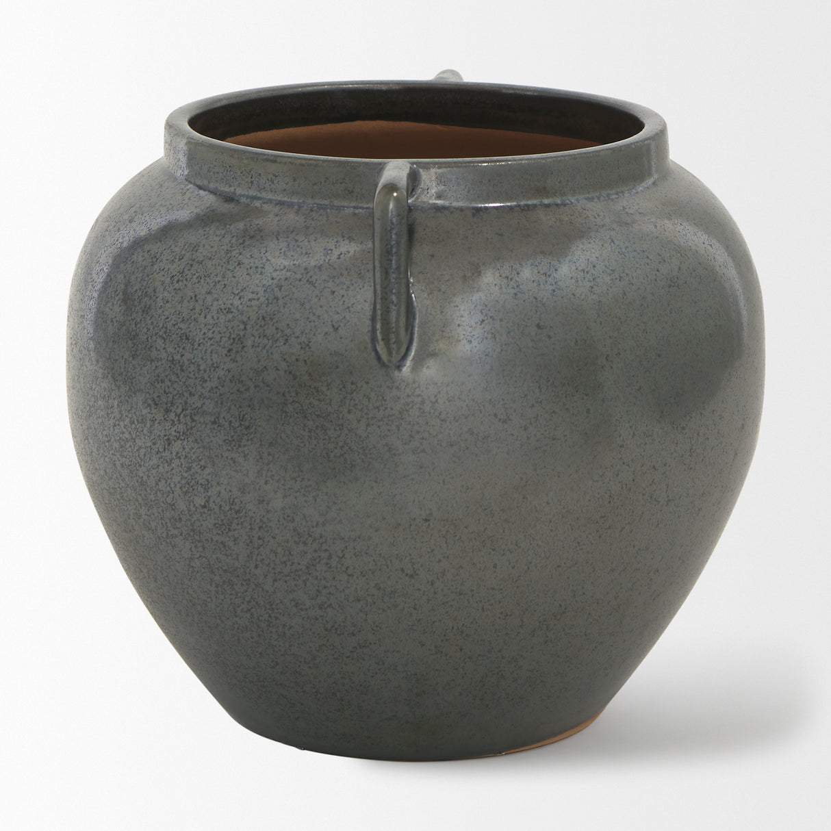 Kora Short Dark Metallic Double Ear Vase from Mercana - Luna Furniture