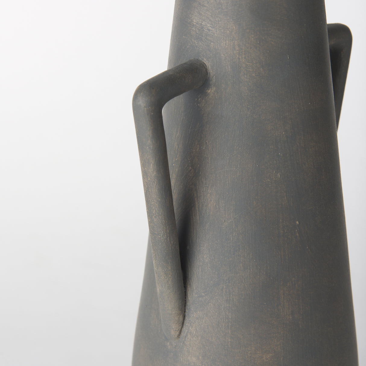Kilian Tall Matte Brown-Gray Double Ear Vase from Mercana - Luna Furniture