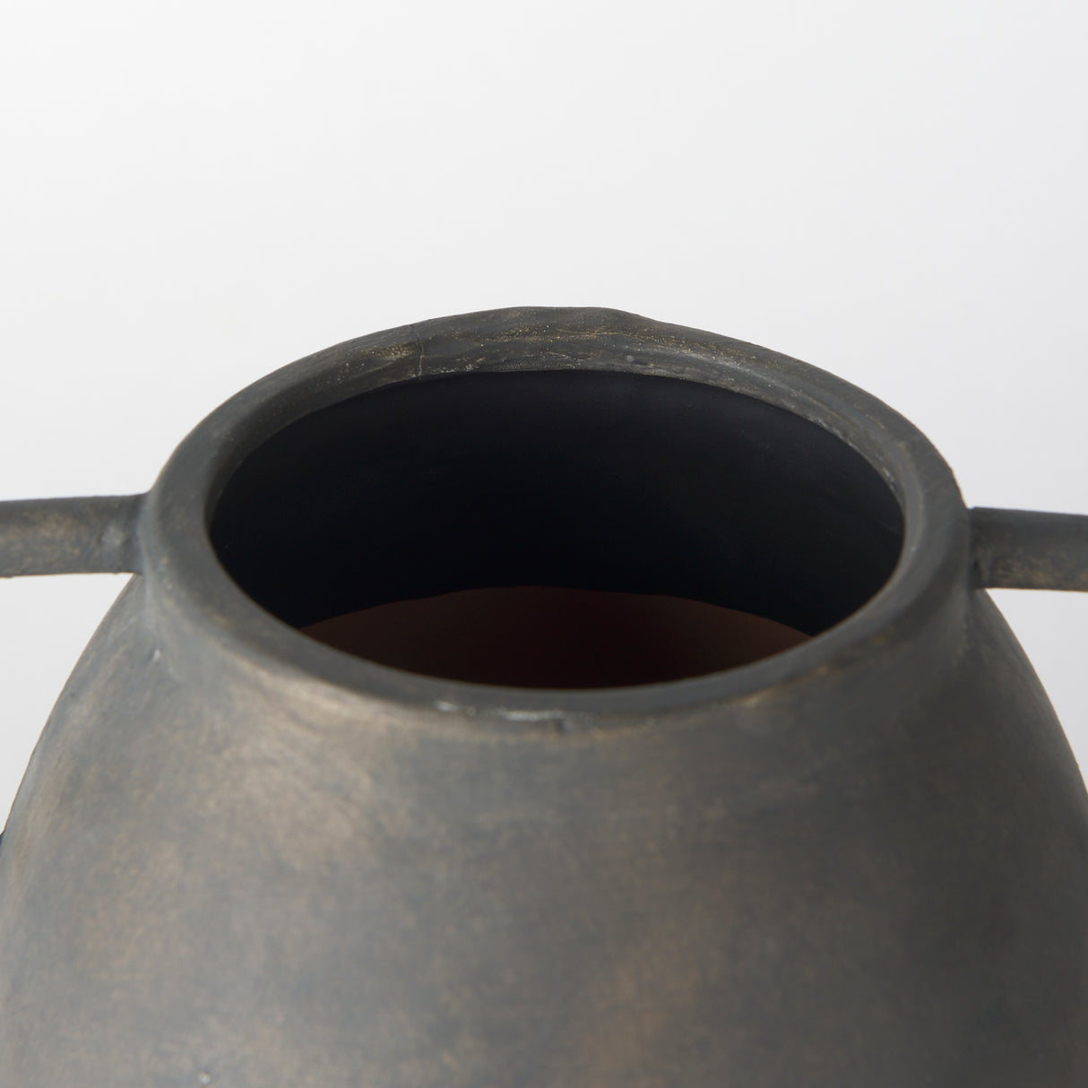 Kilian Medium Brown-Gray Double Ear Vase from Mercana - Luna Furniture