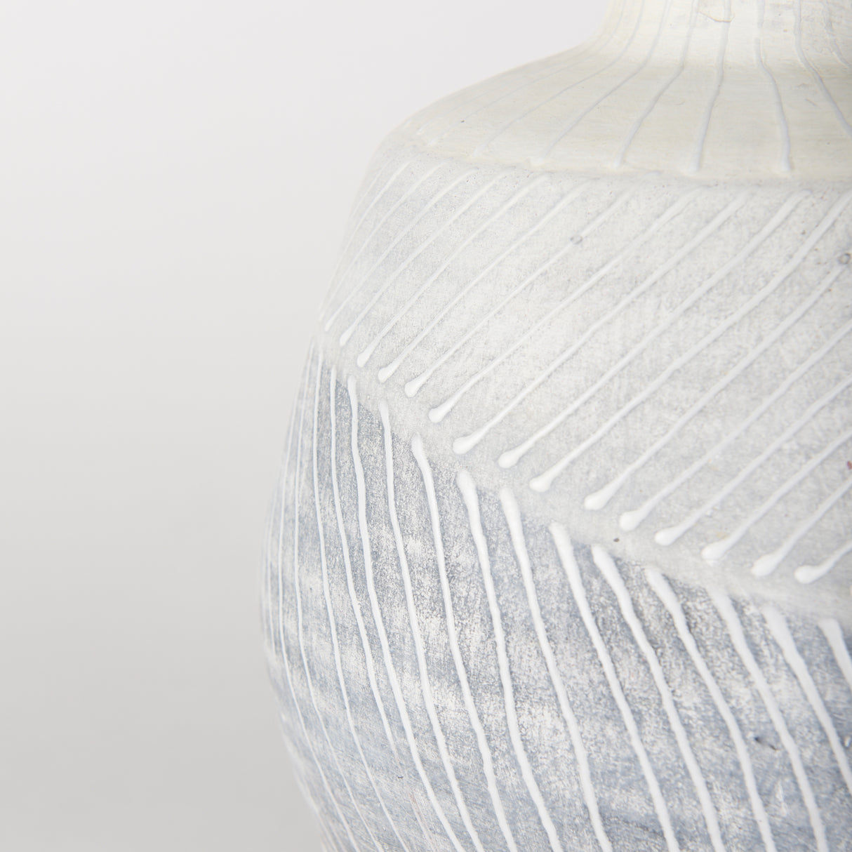 Blume 10H Off-White w/ Gray Textured Vase from Mercana - Luna Furniture