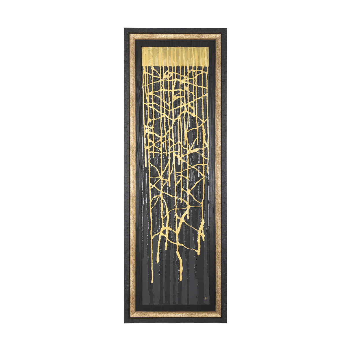 Midas Touch I by Barbara Fleming a Hand Embelished Textured Framed Art Print Matted under Glass from Mercana - Luna Furniture