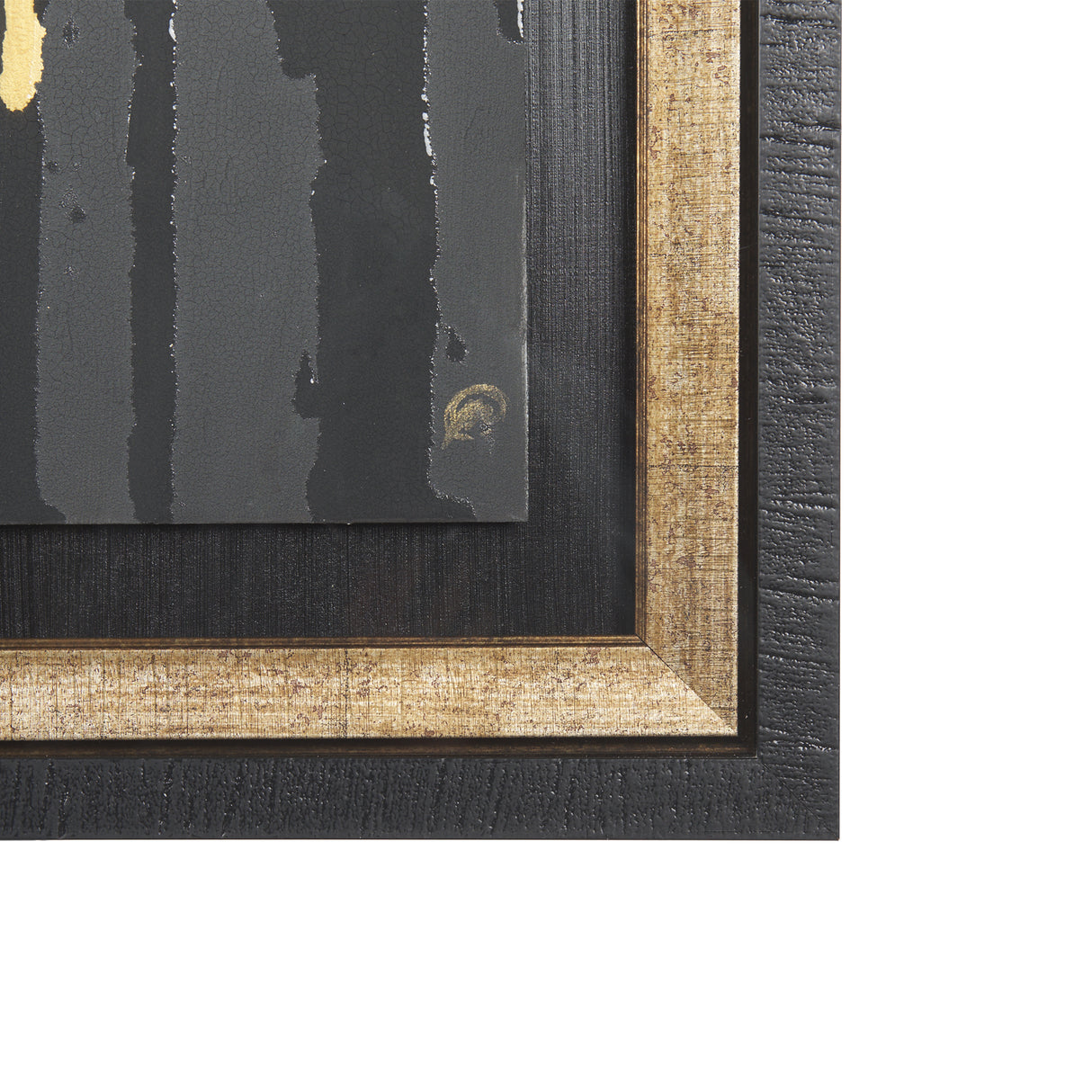 Midas Touch I by Barbara Fleming a Hand Embelished Textured Framed Art Print Matted under Glass from Mercana - Luna Furniture