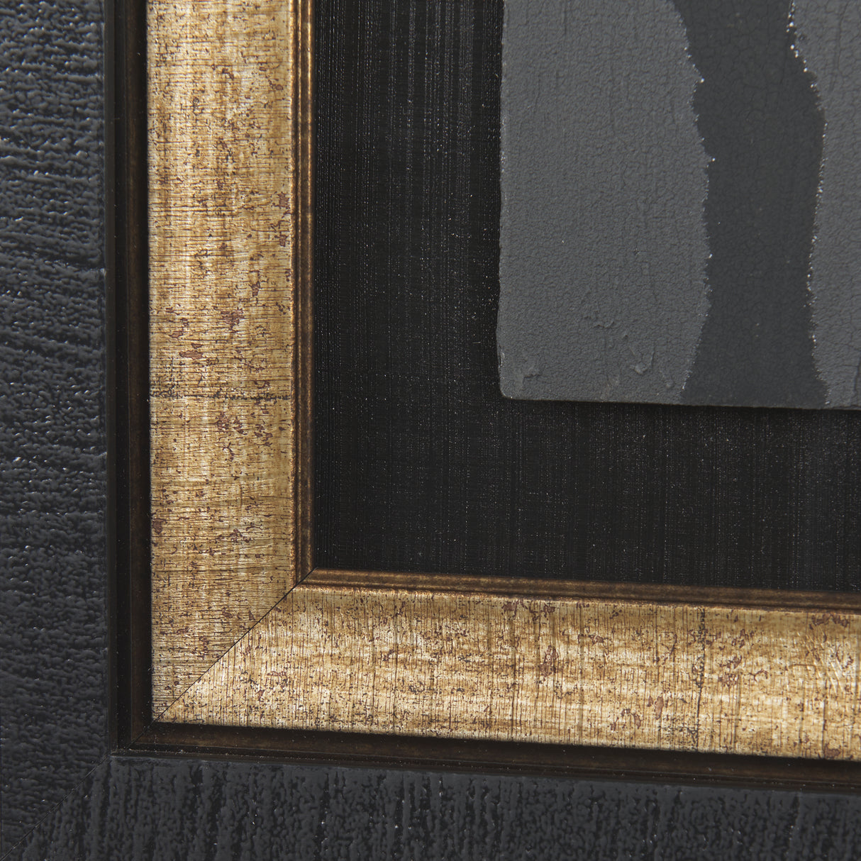 Midas Touch I by Barbara Fleming a Hand Embelished Textured Framed Art Print Matted under Glass from Mercana - Luna Furniture