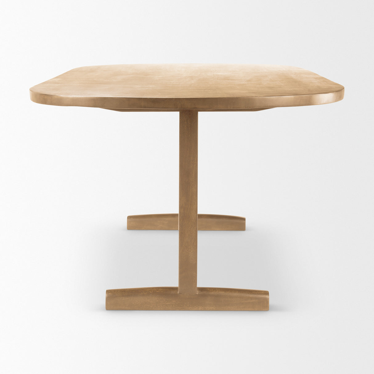 Viktor 94"L Light Brown Solid Wood Dining Table from Mercana - Luna Furniture