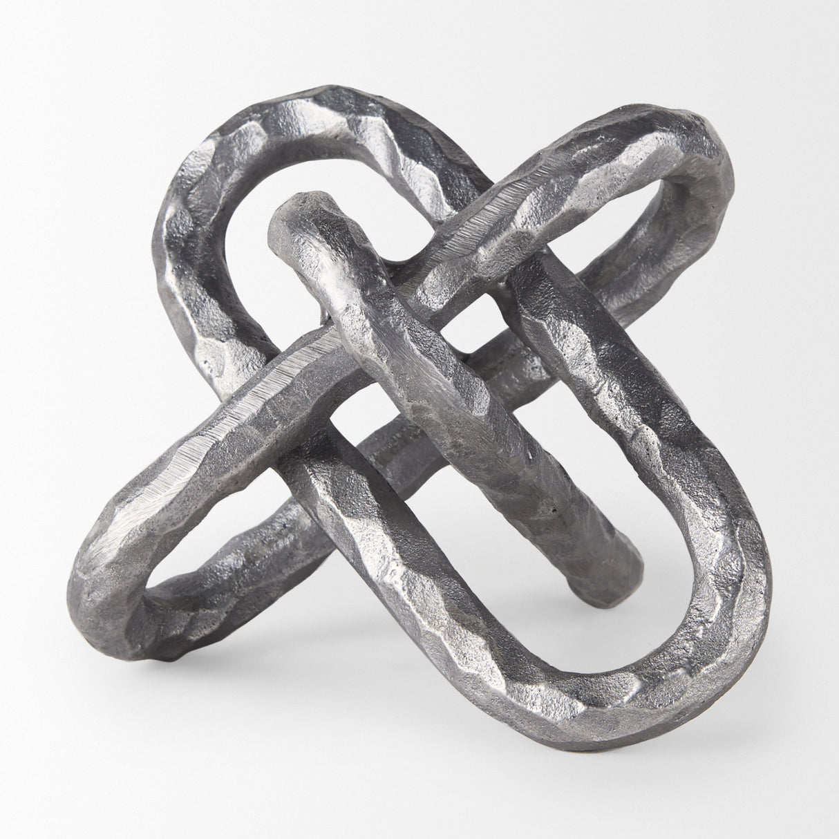 Wilhelm I (Small) 7L x 7W Silver Metal Link Decor Object from Mercana - Luna Furniture