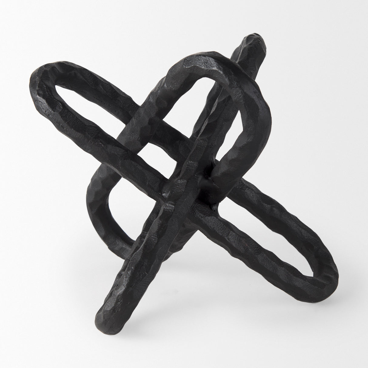 Wilhelm II (Large) 10L x 10W Black Metal Link Decor Object from Mercana - Luna Furniture