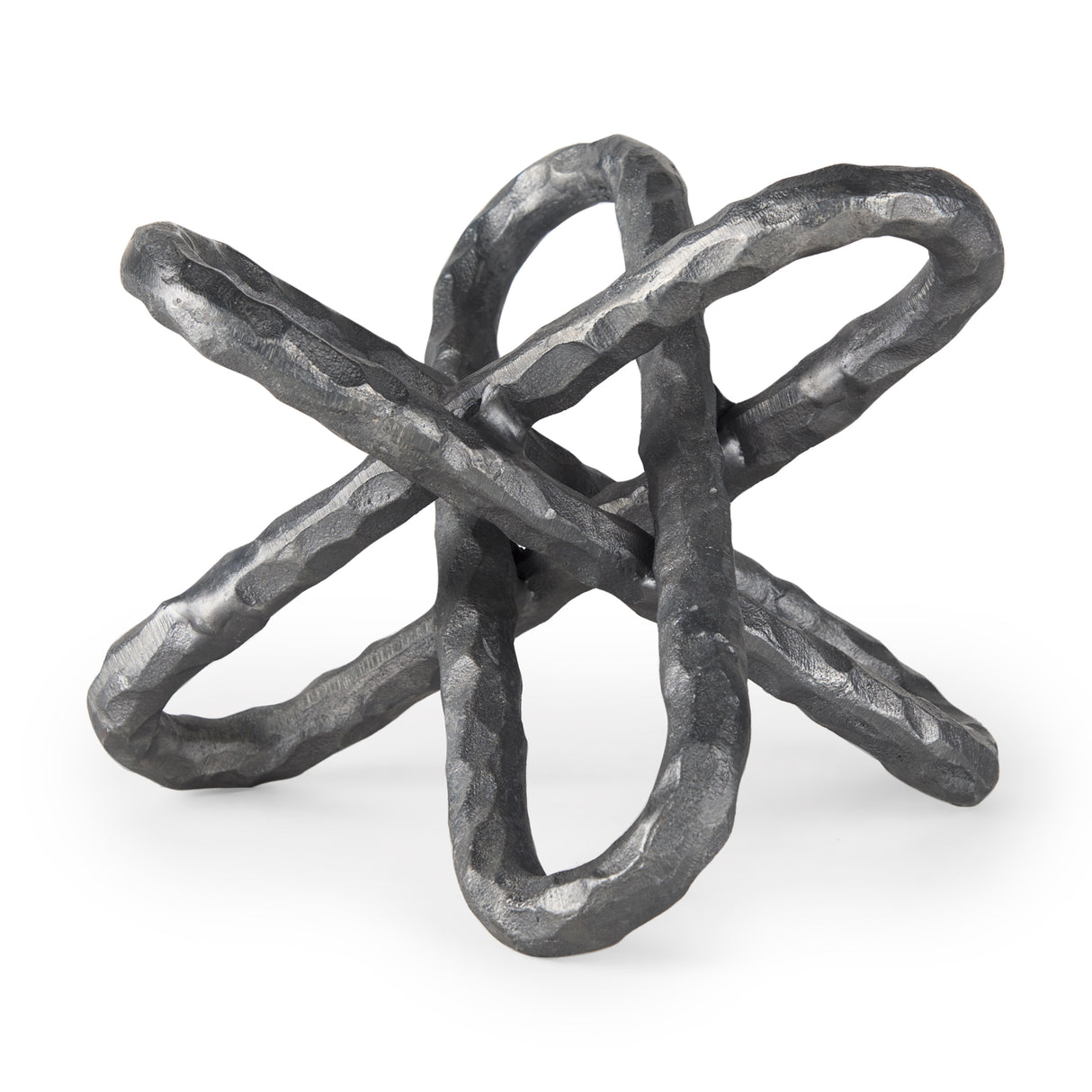 Wilhelm II (Large) 10L x 10W Silver Metal Link Decor Object from Mercana - Luna Furniture