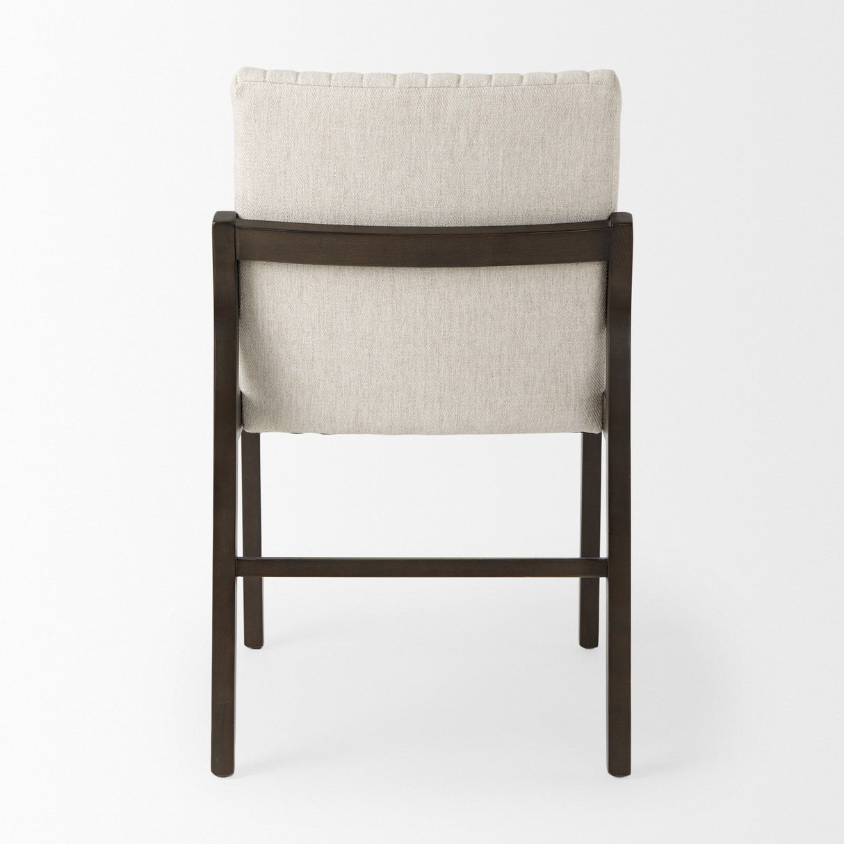 Tahoe Cream Fabric and Black-Brown Wood Dining Chair from Mercana - Luna Furniture
