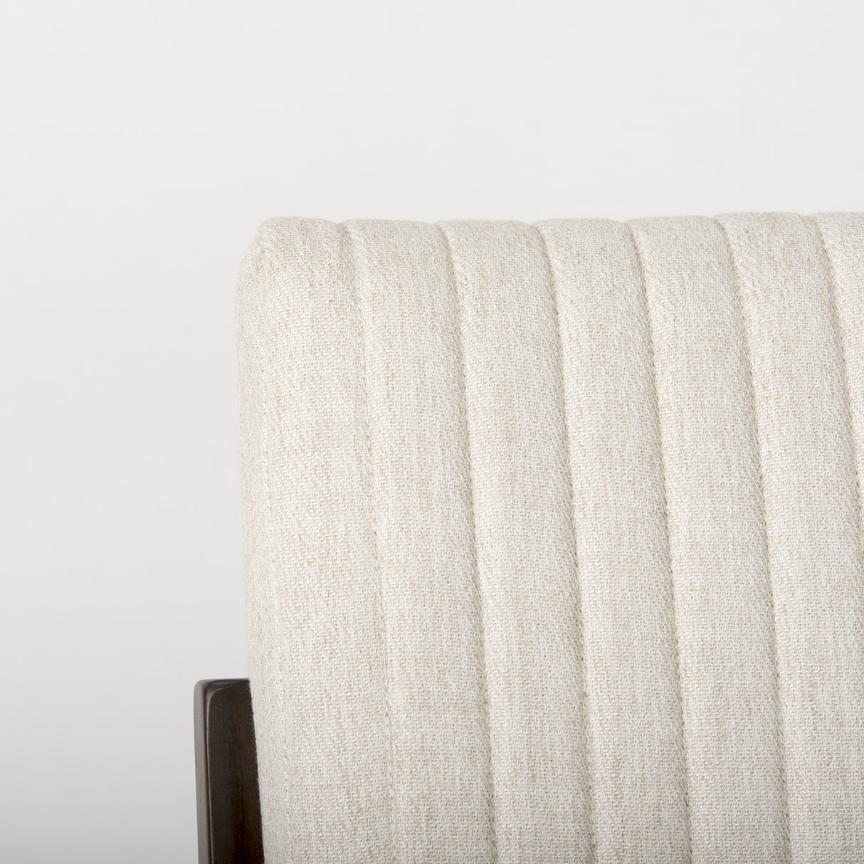 Tahoe Cream Fabric and Black-Brown Wood Dining Chair from Mercana - Luna Furniture