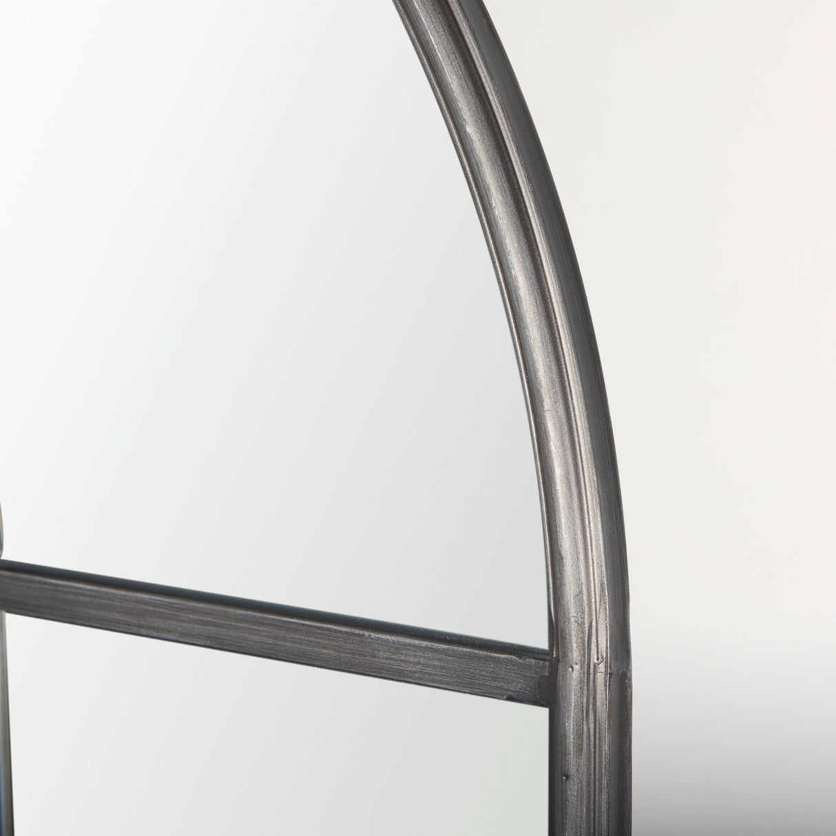 Dionne 31.9L x 1.1W x 63.0H Black Iron Wall Mirror from Mercana - Luna Furniture