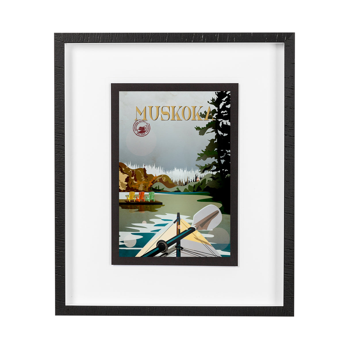 Muskoka Go Canada (M) by Merana Studio a Framed Art Print Matted under Glass from Mercana - Luna Furniture