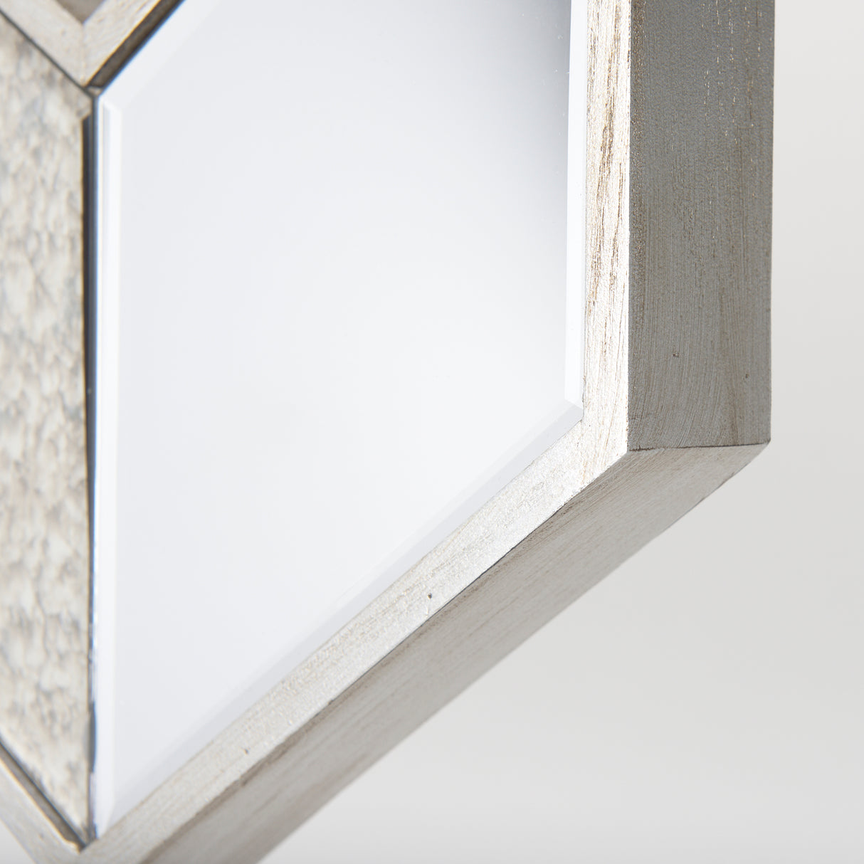 Cheveronna 36x12 Silver W/Antiquing Wood Frame Mirror from Mercana - Luna Furniture