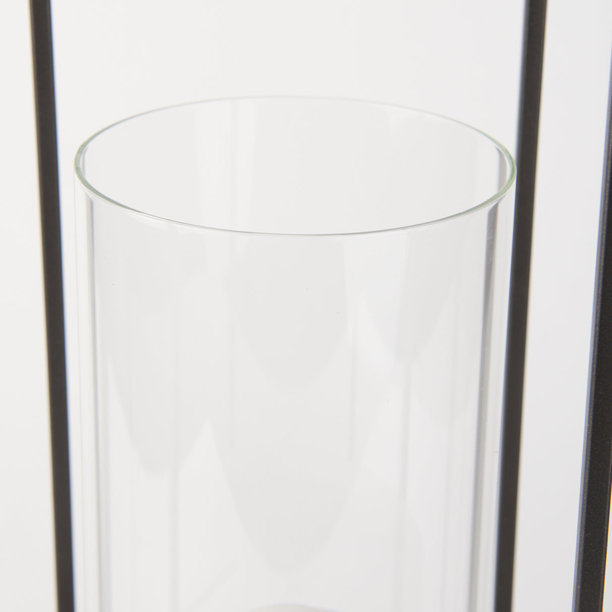 Albus I Large Black Metal Rectangular Table Candle Holder from Mercana - Luna Furniture