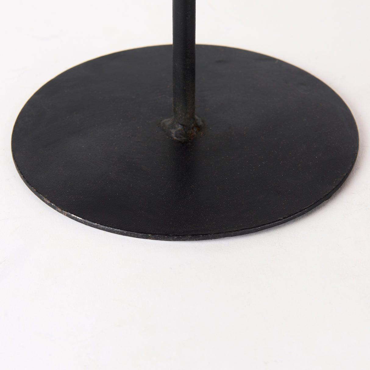 Lorenz (Set of 3) Light Brown Wood W/ Black Metal Base Round Decorative Display Stands from Mercana - Luna Furniture