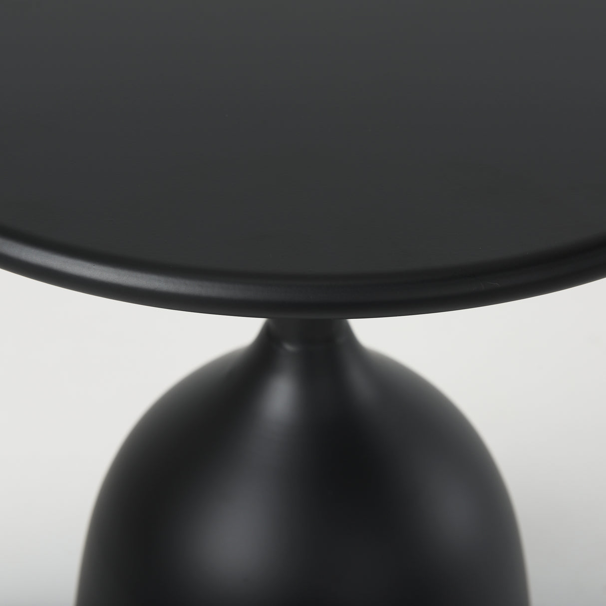 Talulla 16.5L x 16.5W x 19.7H Matte Black Metal Accent Table from Mercana - Luna Furniture