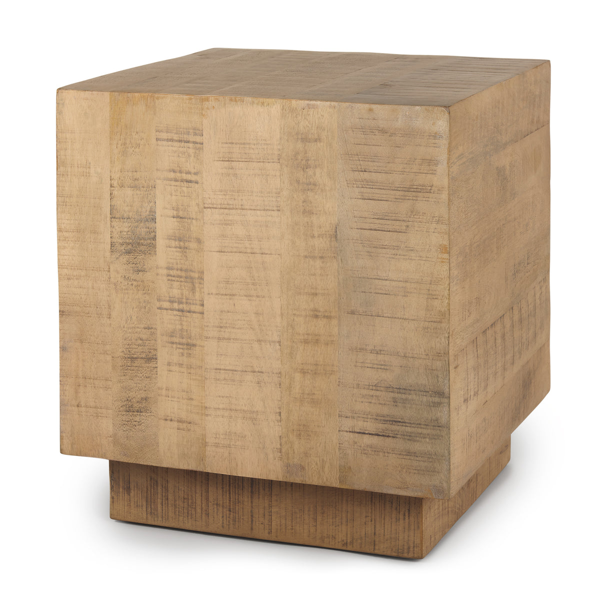 Hayden Light Brown Wood End/Side Table from Mercana - Luna Furniture