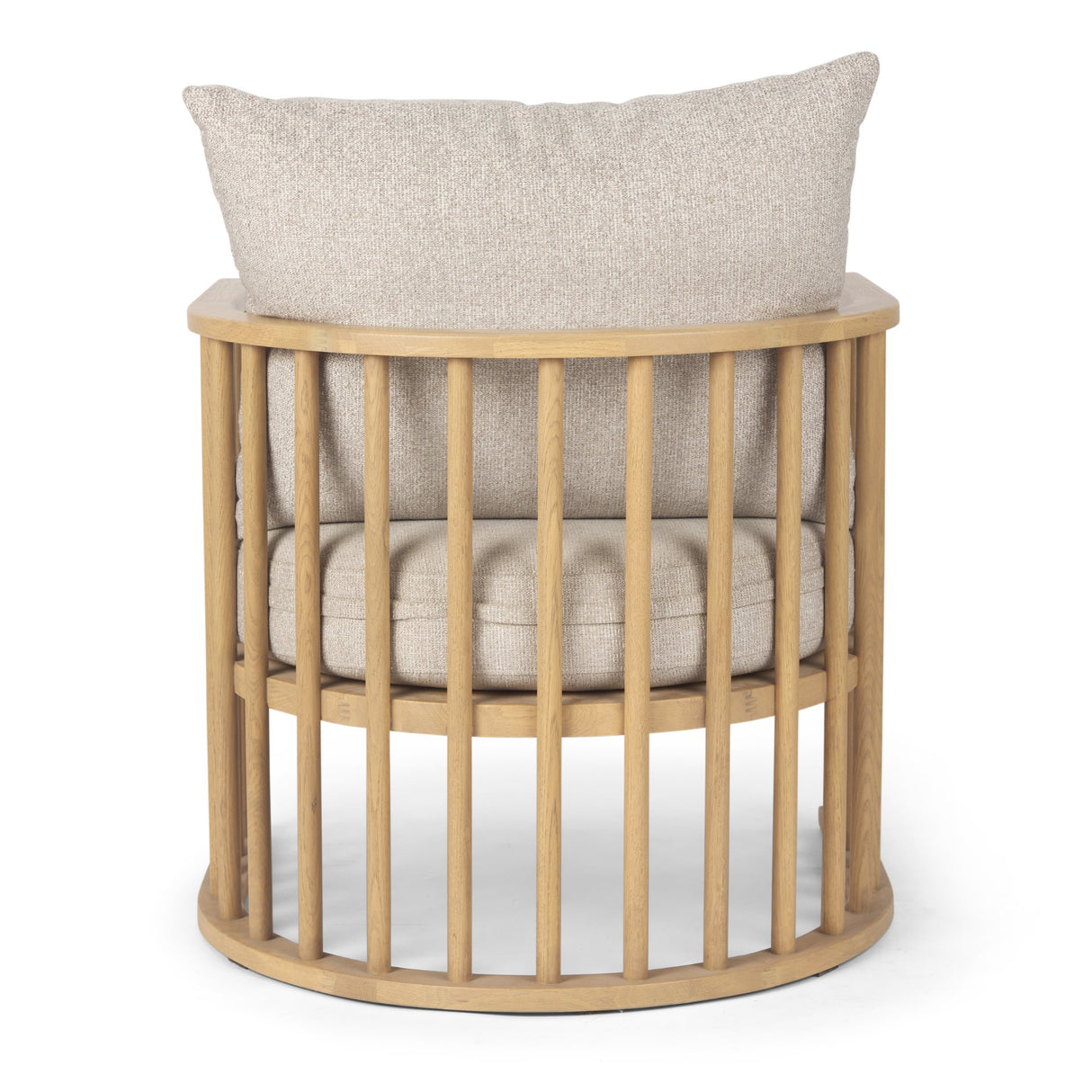 Kopari Beige Fabric W/Light Brown Wood Accent Chair from Mercana - Luna Furniture