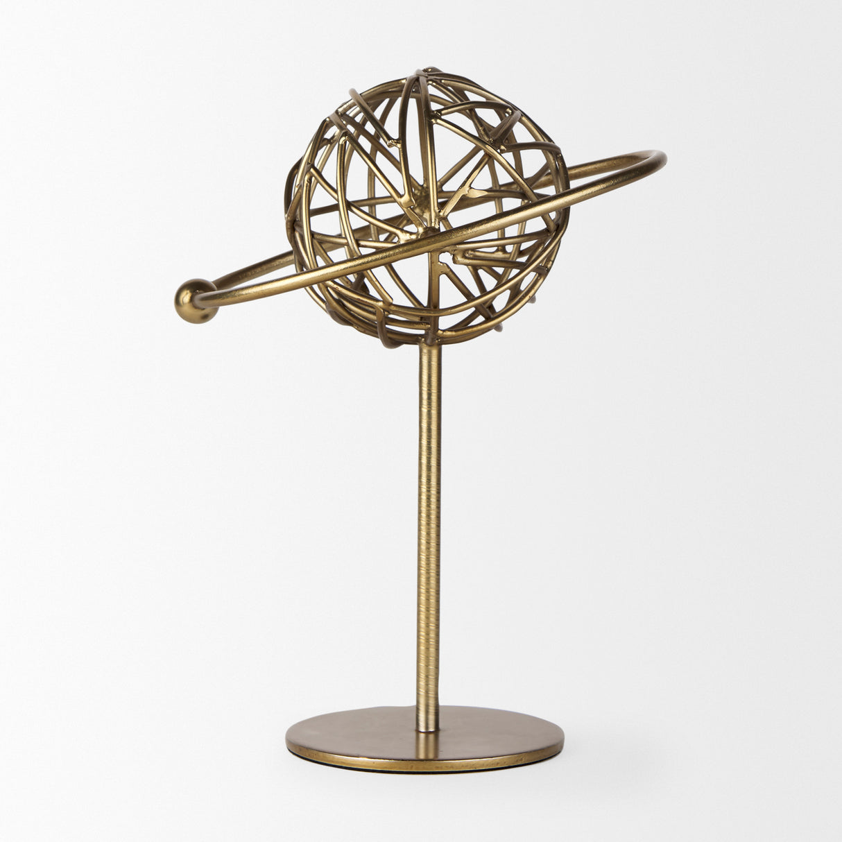 Atlas 10.0L x 8.0W x 12.0H Gold Metal Solar System Ornament from Mercana - Luna Furniture