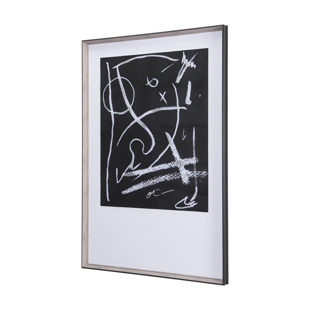 Doodle I by Mercana Studio a Hand Embellished Textured Framed Art Print Matted under Glass from Mercana - Luna Furniture