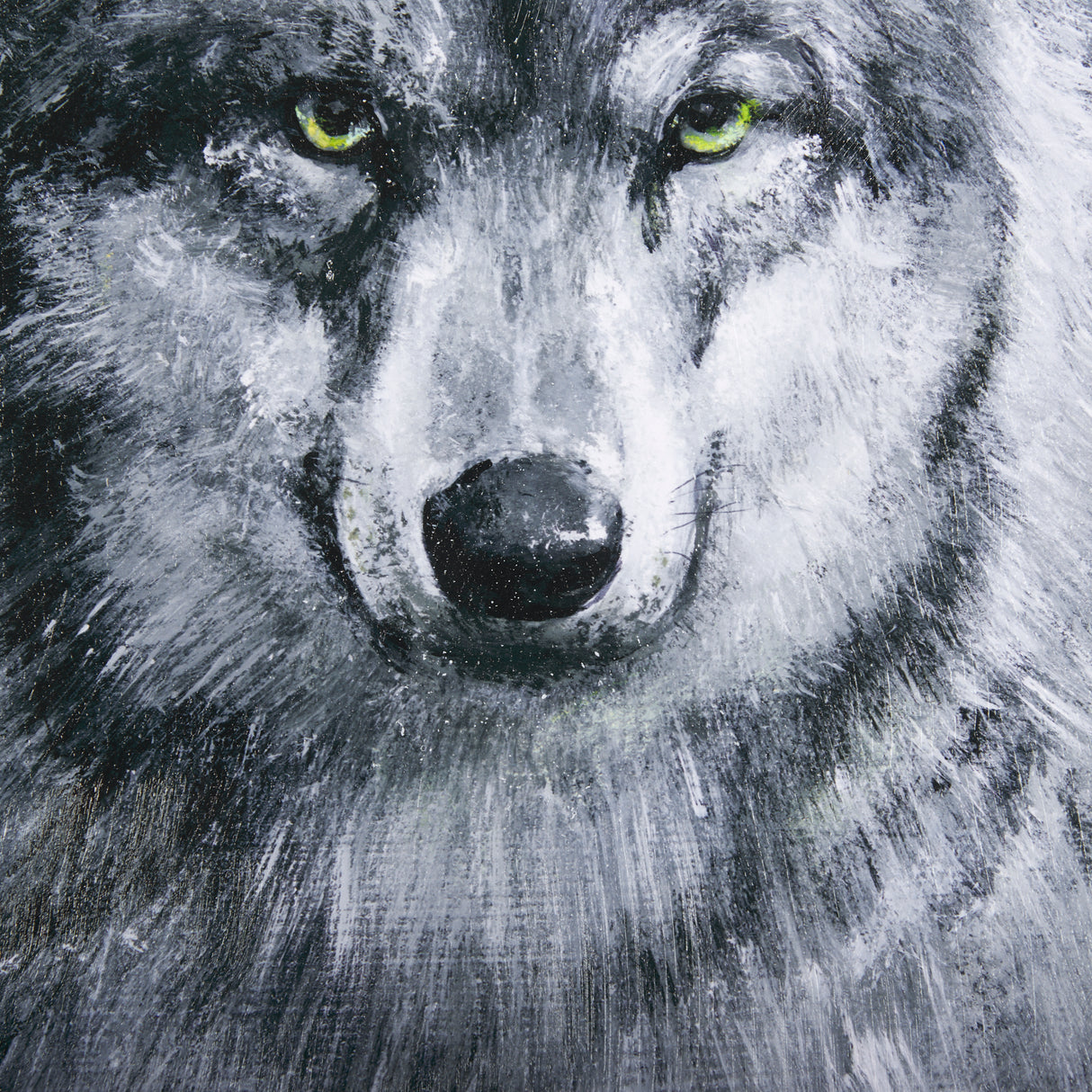 Animal Portrait II (Wolf) by Mercana Studio Hand Embellished Framed Art Print Matted under Glass from Mercana - Luna Furniture
